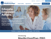 Tablet Screenshot of medactionplan.com
